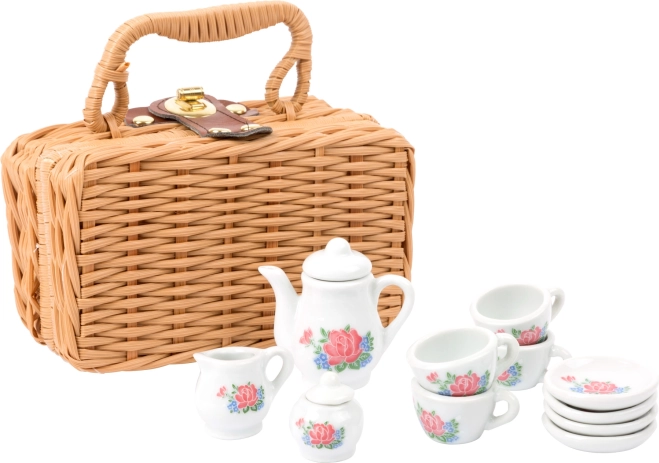 Kleines Kaffee-Set im Koffer