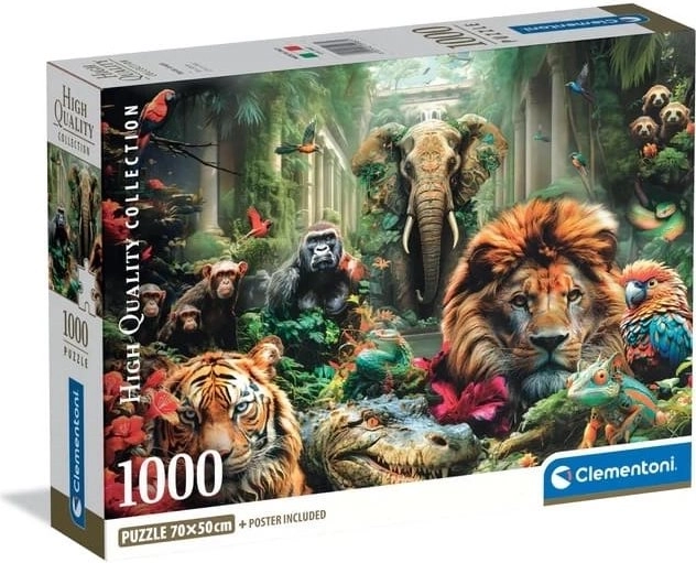 Clementoni Puzzle Geheimnisvoller Dschungel 1000 Teile