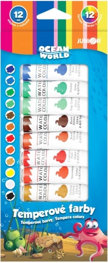 Tempera-Farben Ocean World 12×12 ml