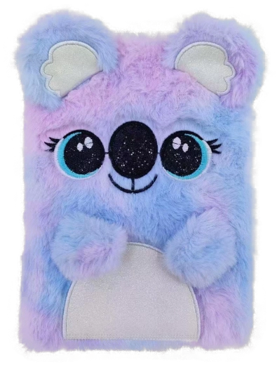 Plüsch-Tagebuch mit Koala und Schloss