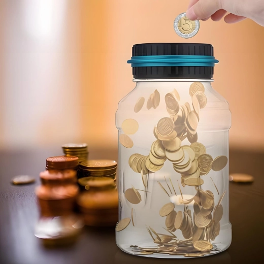 Transparenter Behälter mit 1,8 l Fassungsvermögen