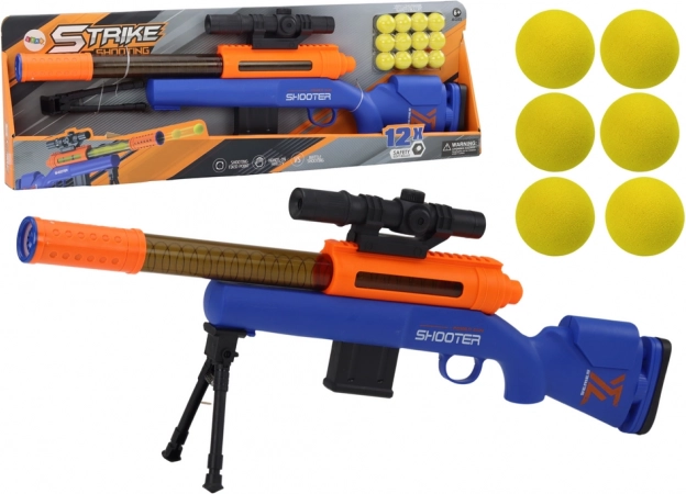 Großer Zielfernrohr-Ständer Softball Blau