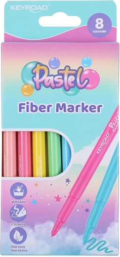 Pastellwaschbare Marker KEYROAD, 8 Stk.