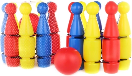 Plastik Kegelspiel für Kinder
