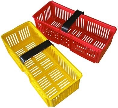 Kunststoff-Obstkorb 38 × 16 × 15 cm, Farbmix