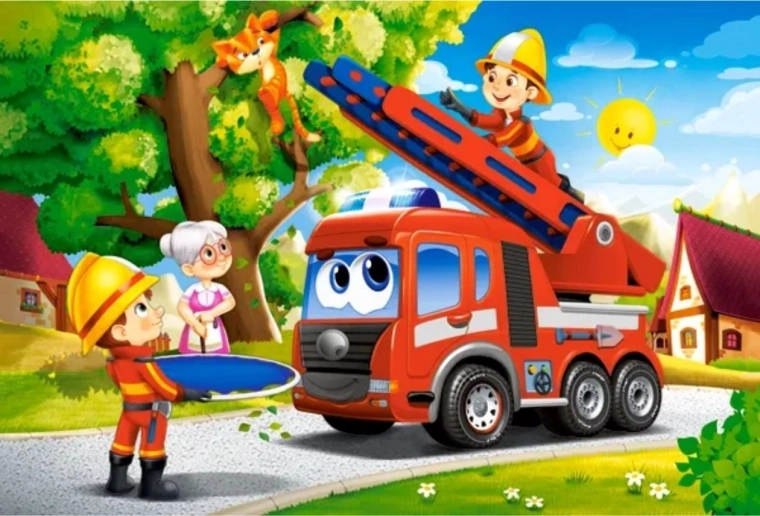 Castorland Puzzle Feuerwehr im Einsatz Maxi 40 Teile