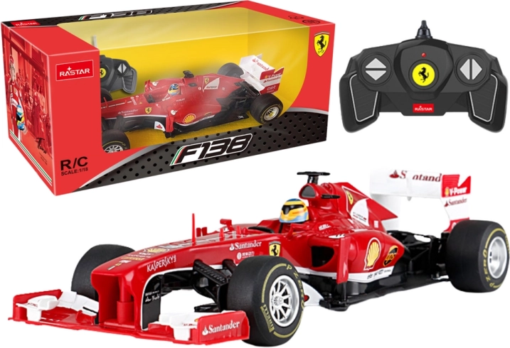 Ferngesteuertes Rennauto RASTAR FERRARI F1 1:18 rot