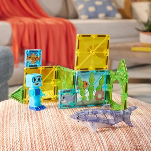 Magnetische Teile zum Bauen in 2D und 3D