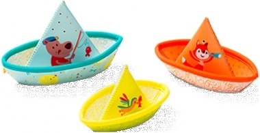 Lilliputiens 3 Schwimmende Boote Spielzeug für Wasser