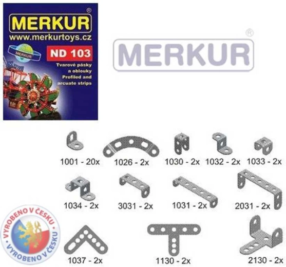 Merkur Streifen und Bögen – Ersatzteile ND 103