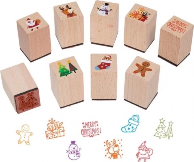GOKI Holzstempel mit Weihnachtsmotiv (Mix)