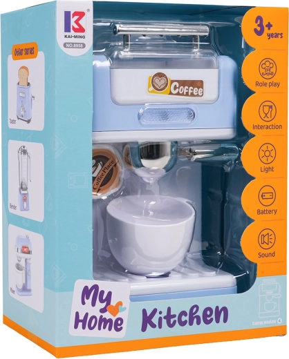 Interaktive Kinder-Kapselkaffeemaschine, blau