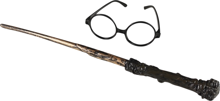 Zauberset mit Zauberstab und Brille