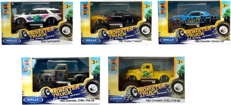 Welly Monster Truck Big Wheel – Geländewagen mit großen Rädern