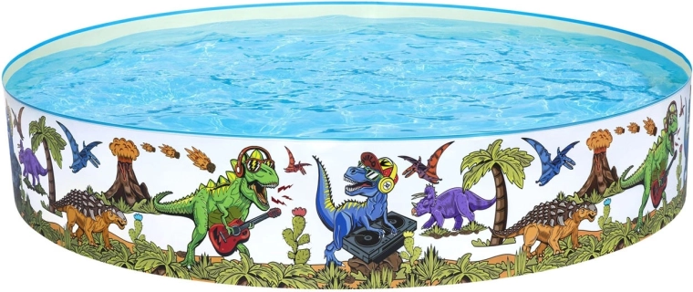 Verspieltes Design mit Dinosauriern