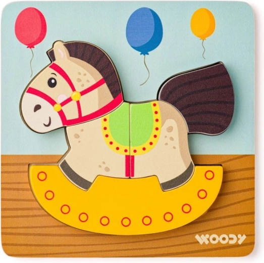 Puzzle Pferdchen auf der Schaukel