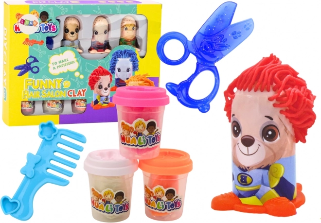Kinder-Kreativset Friseursalon Modelliermasse