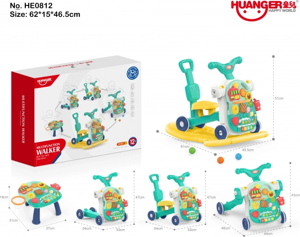 Interaktiver Kinder-Rutscher und Tisch 5-in-1