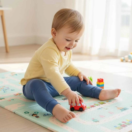 Weiche Dämpfung und Rutschhemmung für sicheres Spielen