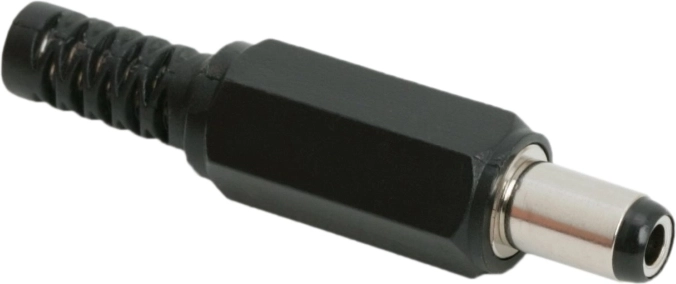 DC-Stecker 5,5 × 2,5 mm mit Knickschutz