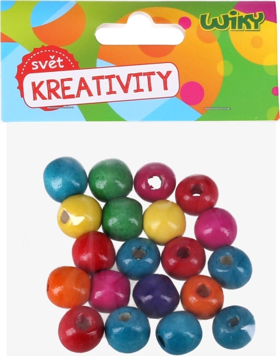 Bunte Holzperlen 20 Stk.