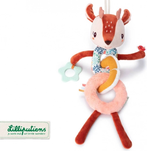Lilliputiens Aktiv-Sinnes-Kette für den Kinderwagen Reh Stella 6 M+
