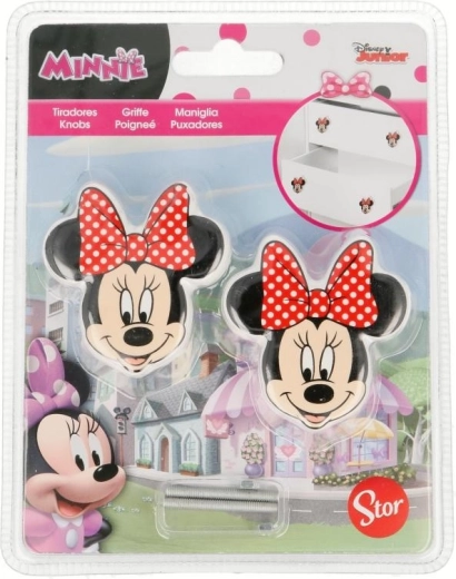 Set mit 2 Schubladengriffen Minnie