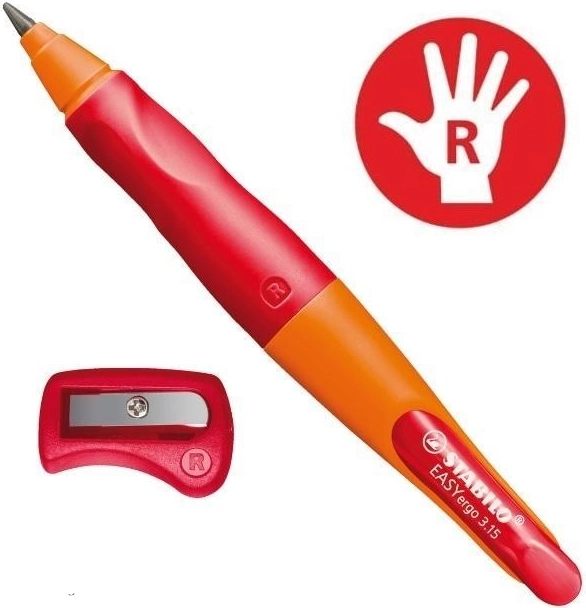 Stabilo EASYergo Graphitstift für Rechtshänder mit Spitzer 3,15 mm orange