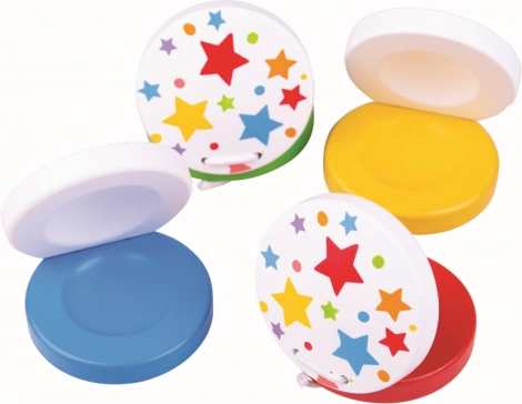 Bigjigs Toys Kastagnetten mit Sternchen – blau