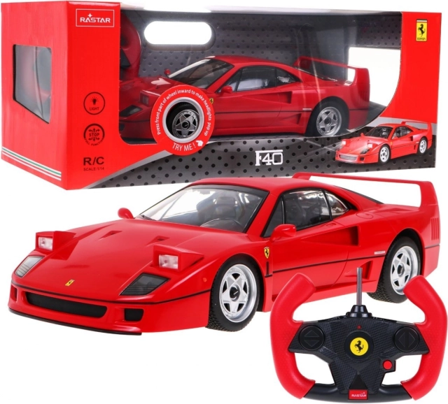 Rastar Ferrari F40 RC-Auto 1:14, rot