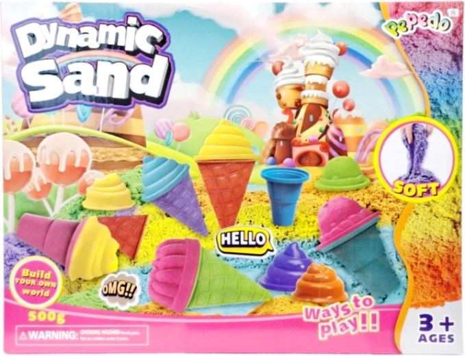 Kinetischer Sand mit Eisförmchen
