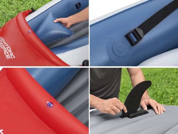 Stabile Fahrt dank I‑Beam‑Boden und Finne