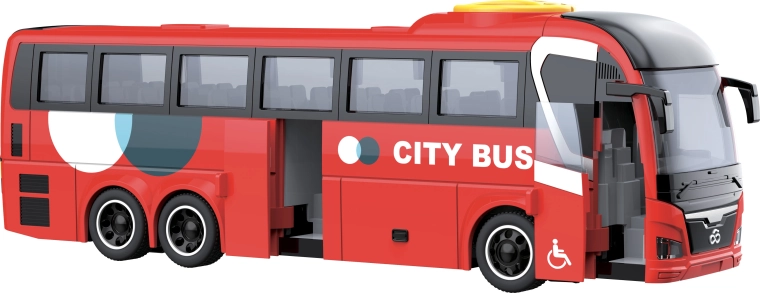 City Service Car Stadtbus 1:16 rot