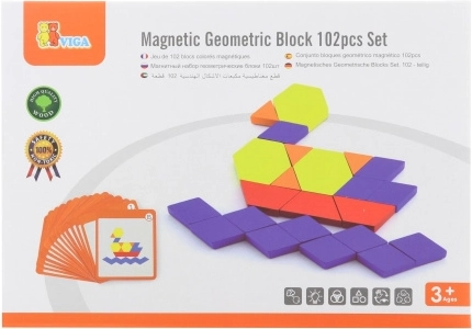 Magnetisches Mosaik - geometrische Blöcke