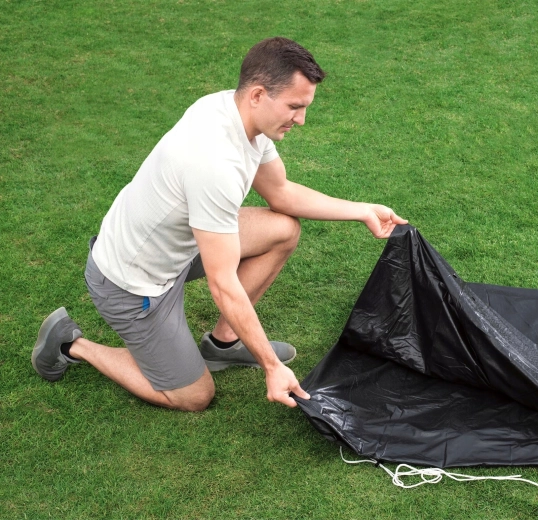 Einfaches Auslegen und Abdecken