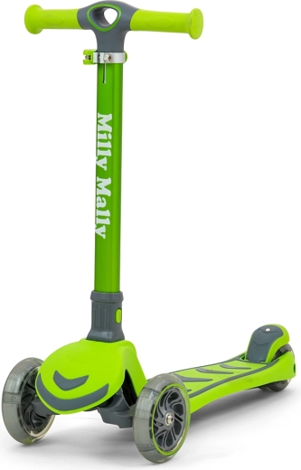 Dreirädriger Kinderroller Milly Mally Boogie, grün