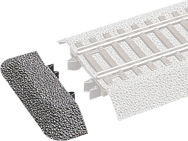 Roco Line Endabdeckung für Bettung H0, 6 Stk.