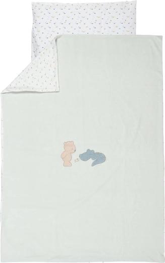 Nattou Kinderbettwäsche 2-teilig 100×140 und 40×60 Romeo, Jules & Sally