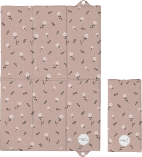 Ceba Baby Reise-Wickelunterlage Basic Petite Blossoms 60 × 40 cm