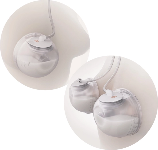 Doppeltes hands-free Abpumpen für schnellere Ergebnisse