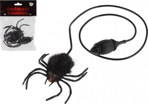 Springende Spinne mit Handpumpe 7 cm