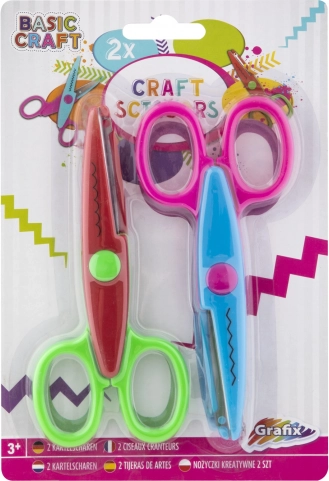 Kindersichere Schere mit runder Spitze – Set mit 2 Stück