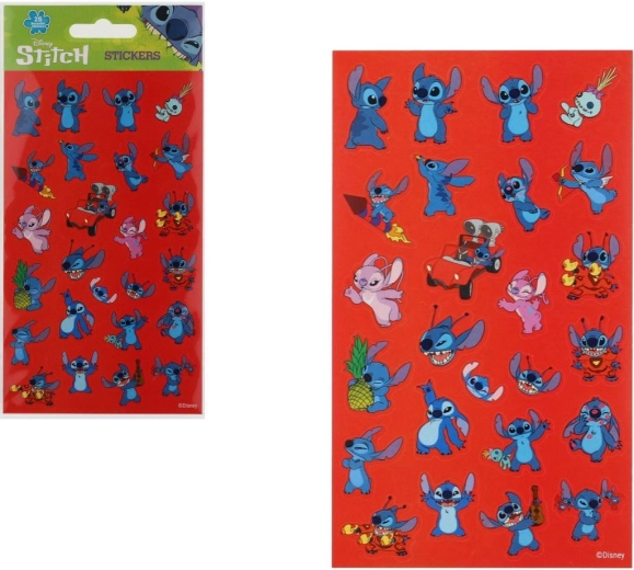Wiederverwendbare Aufkleber Lilo & Stitch – 25 Stück