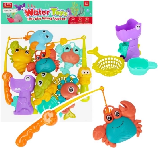 Angelspiel mit Meerestieren für Kinder