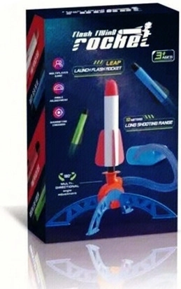 Schaumstoff-Raketensatz mit Abschussvorrichtung und Handpumpe