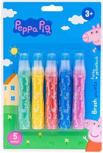 Farben in Pinseln ASTRA PEPPA WUTZ, 5 Stk.