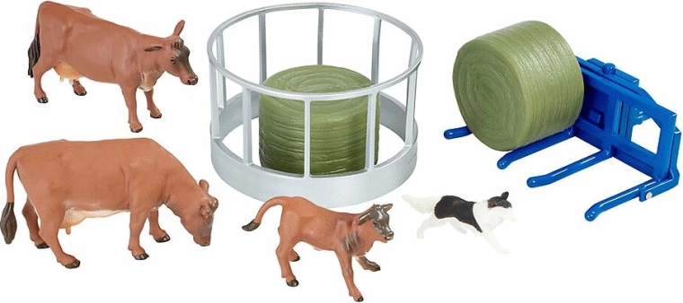 Tiere und Zubehör für das Spiel auf dem Bauernhof