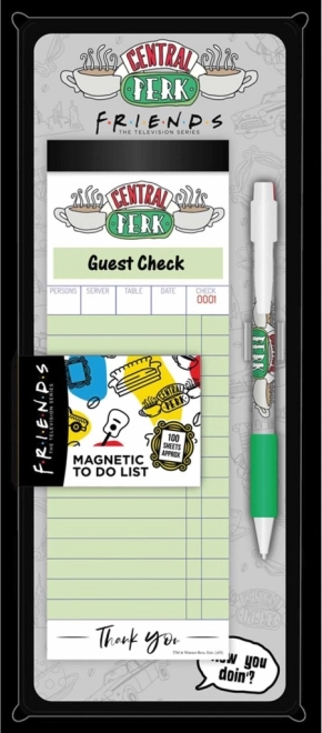 Magnetischer Notizblock mit Kugelschreiber – Friends