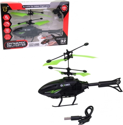 Kunststoff-Hubschrauber 18,5 × 4 × 11,5 cm mit Batterien