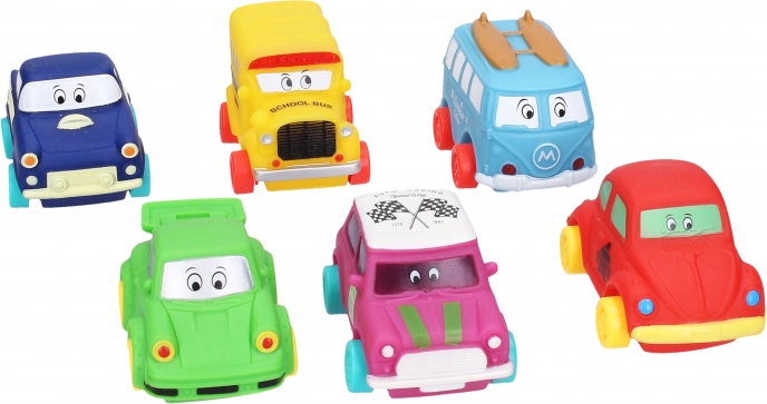 Weiches Kunststoff-Spielzeugauto 9 cm mit Freilauf